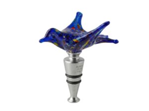 Rondine wine stopper, Murano, Blue Grits (Moonlight, Italy)
