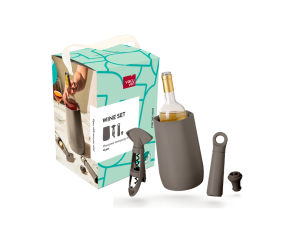 Գինու հավաքածու Host Graphite, 4 կտոր (VacuVin, Netherlands)