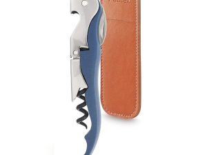 Խցանահան շագանակագույն կաշվե պատյանով, Դասական Կապույտ (Pulltex, Spain)