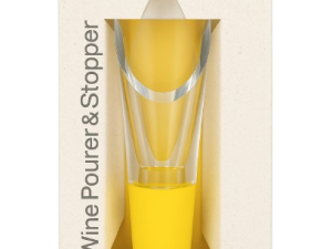 Pourer and Stopper, Yellow (Pulltex, Spain)